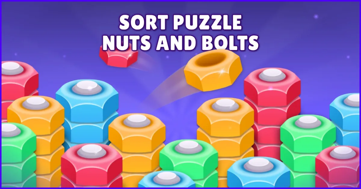 Nut Sort Puzzle: Nuts and Bolts